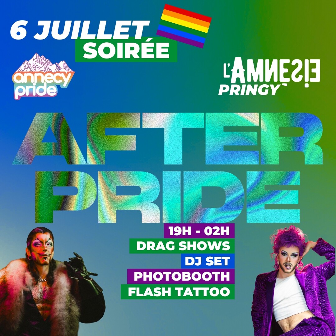 🏳️‍🌈 Soirée After Pride 🏳️‍🌈 - l'Amnésie