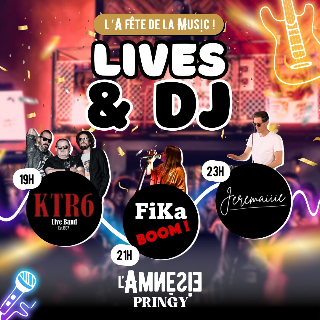 L'A Fête de la Music 🎶🎉 Lives & DJ 🎸🎧 - l'Amnésie