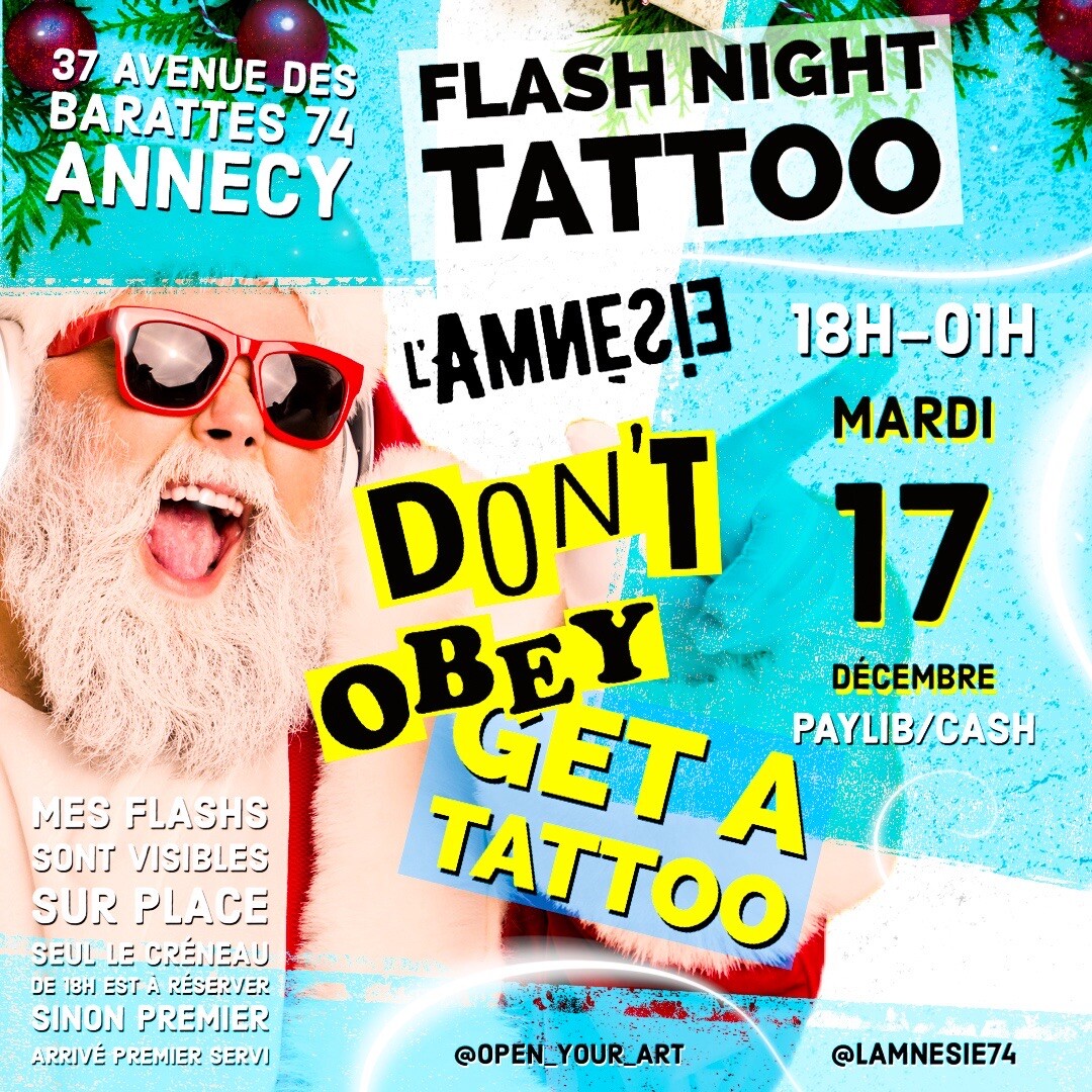 Soirée Tatoo 💀🔥 - l'Amnésie